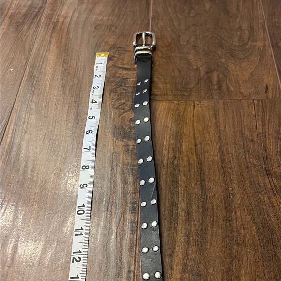 Women’s Black Belt with Silver Studs and Buckle